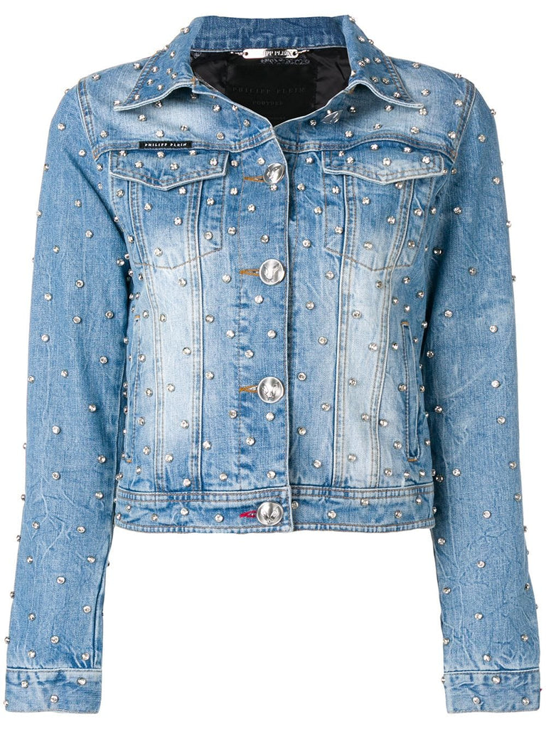 studded denim jacket