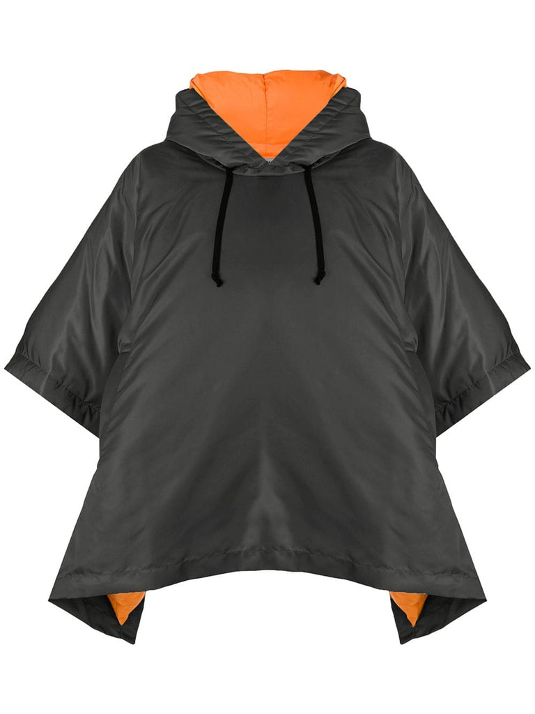 short-sleeve hooded jacket