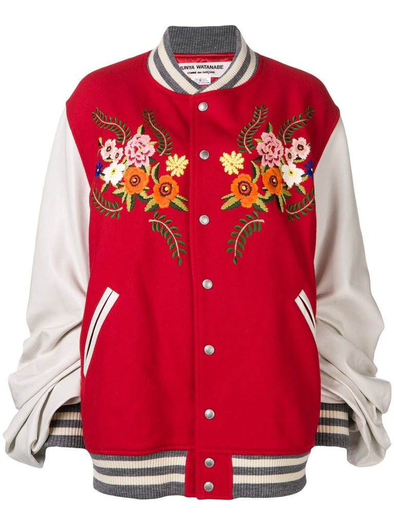 JUNYA WATANABE COMME DES GARÇONS embroidered floral bomber jacket