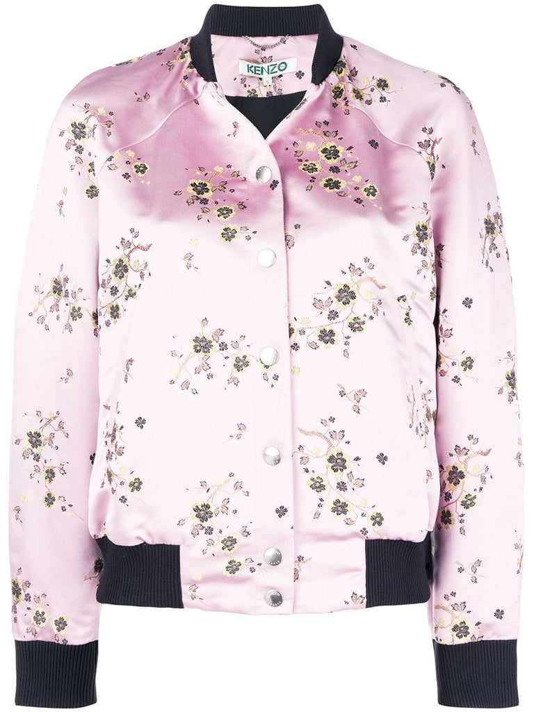 floral print bomber jacket