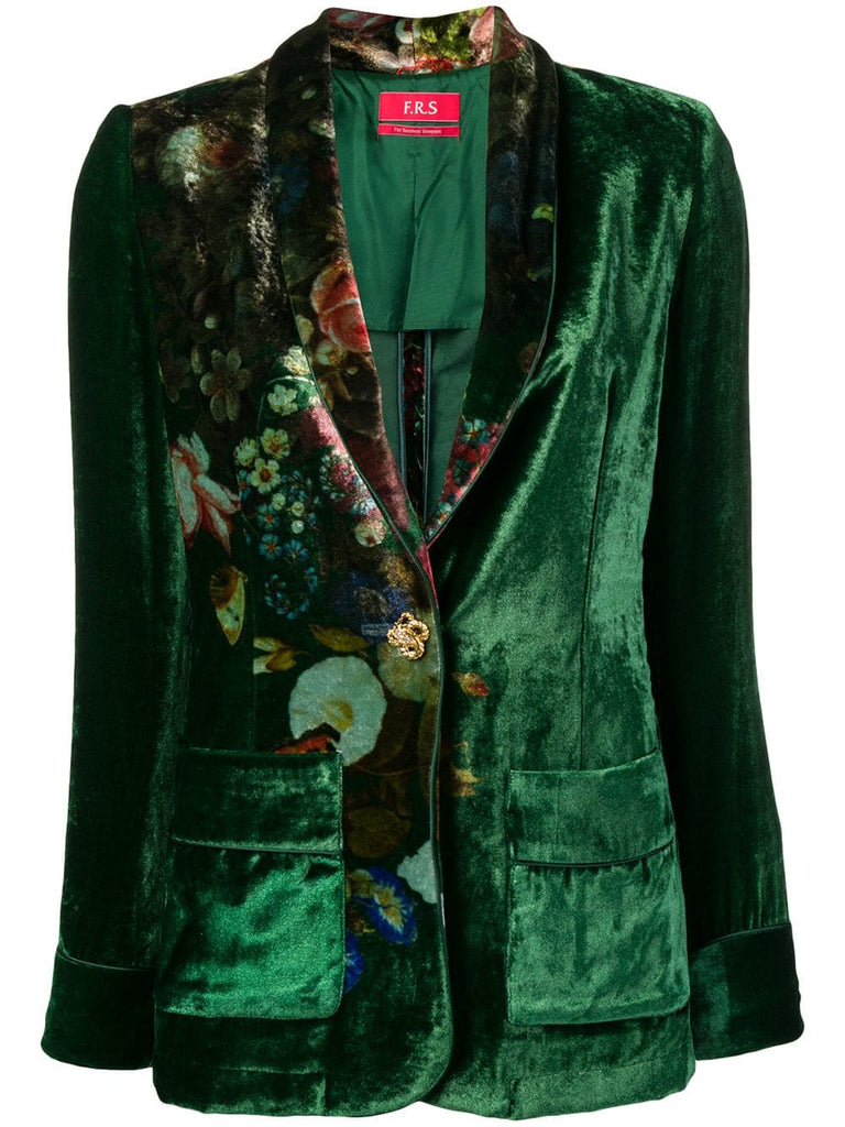 floral print blazer