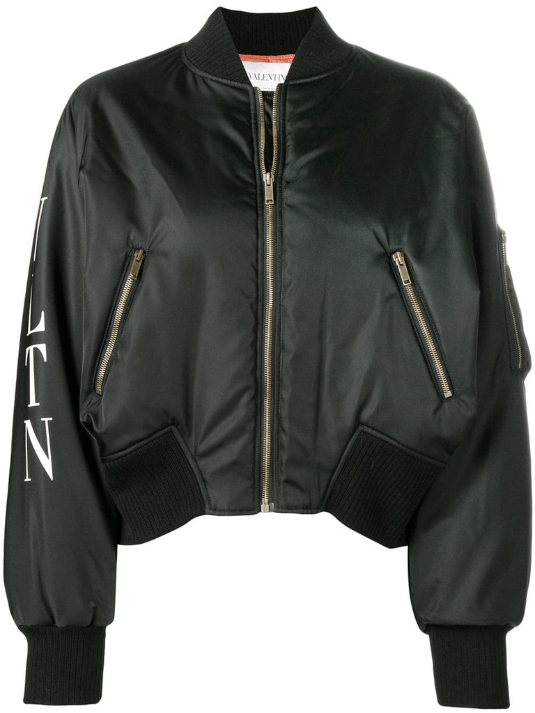 cropped bomber jacket