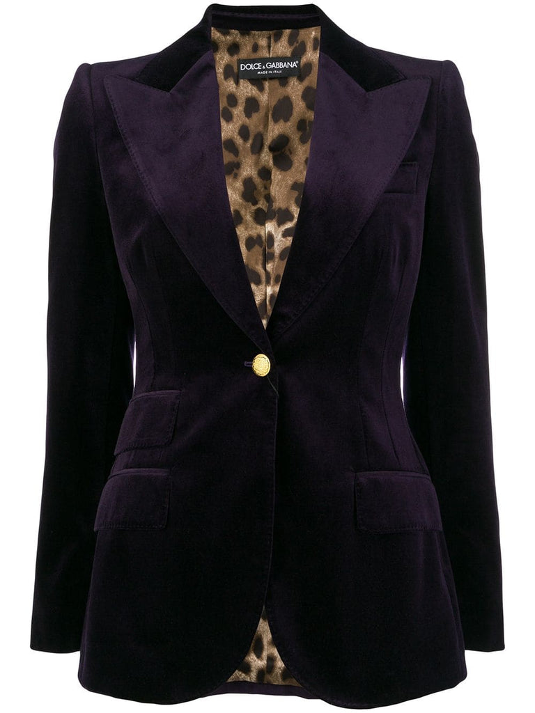 peaked lapel blazer