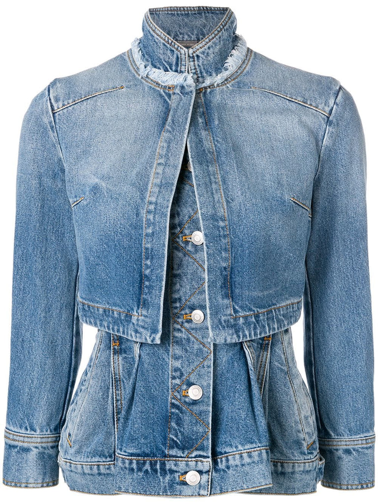 denim peplum jacket