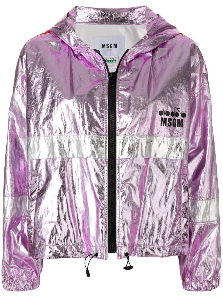 MSGM X Diadora metallic sports jacket