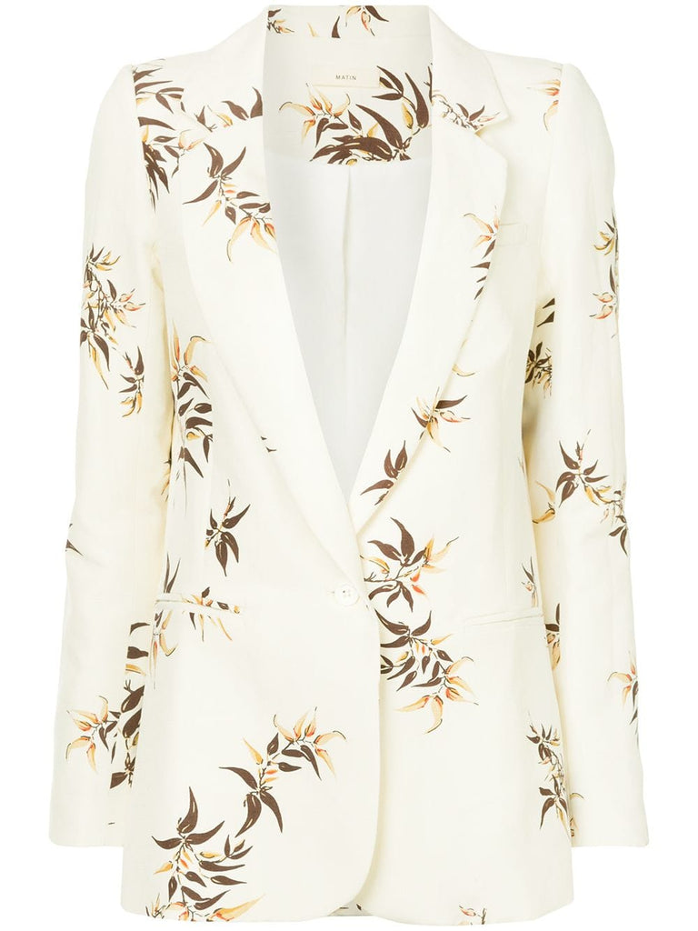 Madryn Bamboo Print Suit Jacket