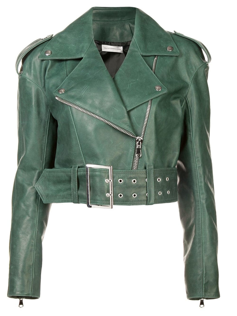 cropped biker jacket