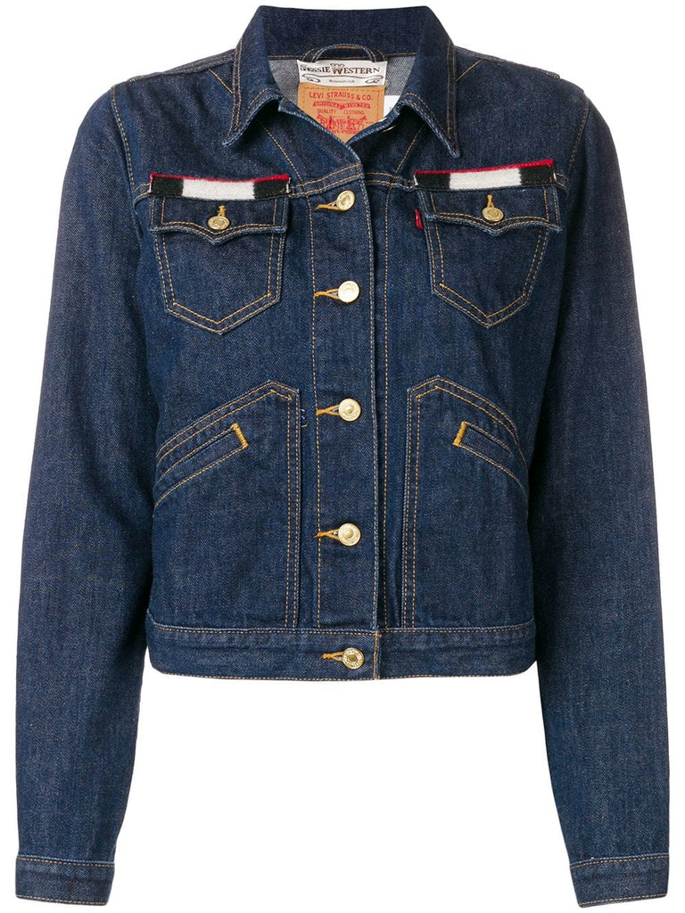 back patch denim jacket