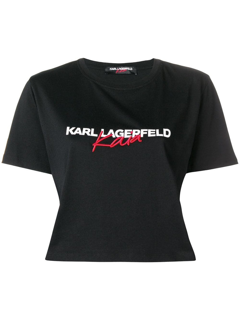 Karl Lagerfeld X Kaia Cropped T-Shirt