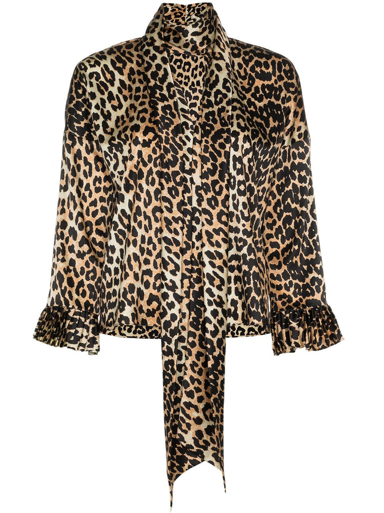 calla leopard print blouse