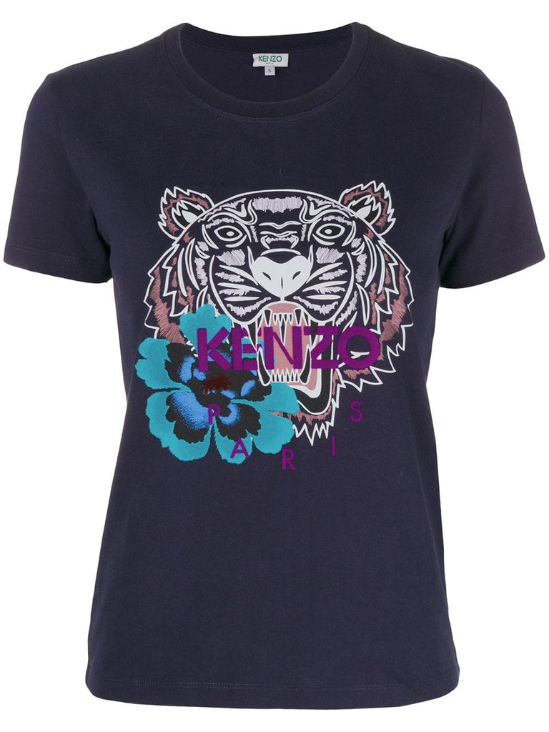 Indonesian flower Tiger T-shirt