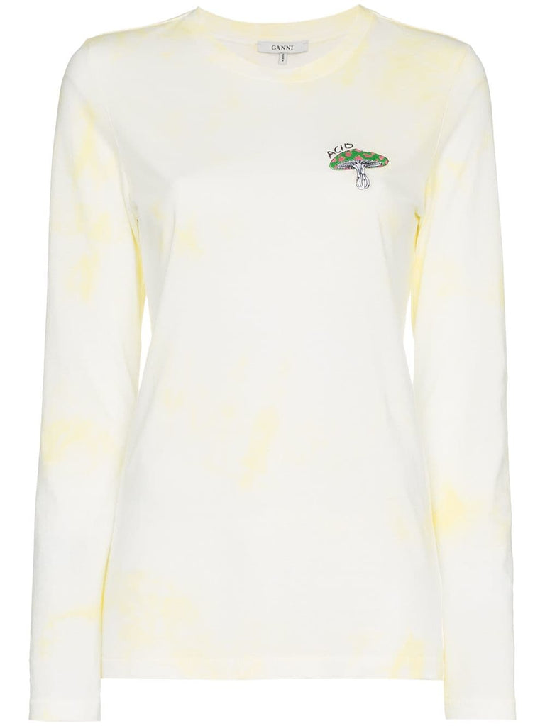 acid mushroom long sleeved T-shirt