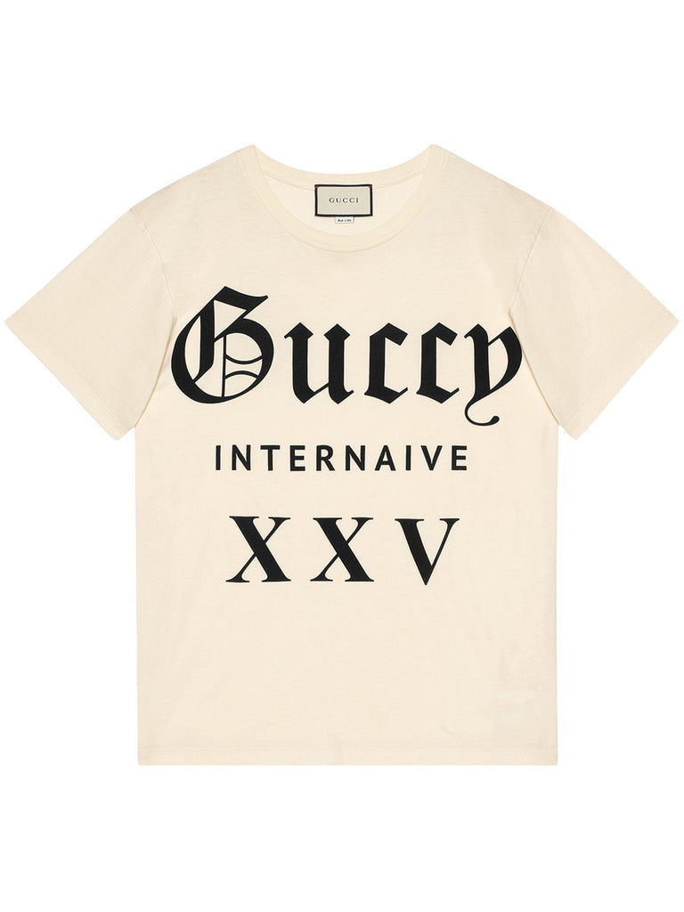 "Guccy Internaive XXV" cotton T-shirt