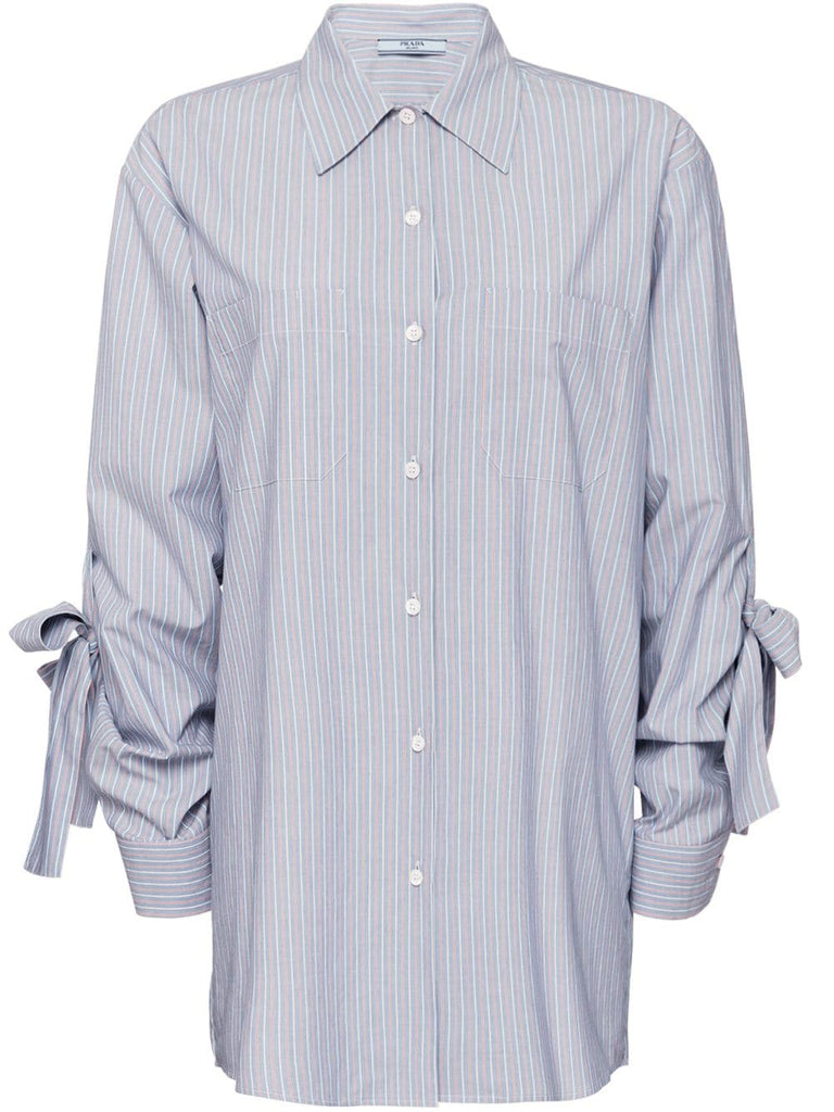 striped chambray shirt