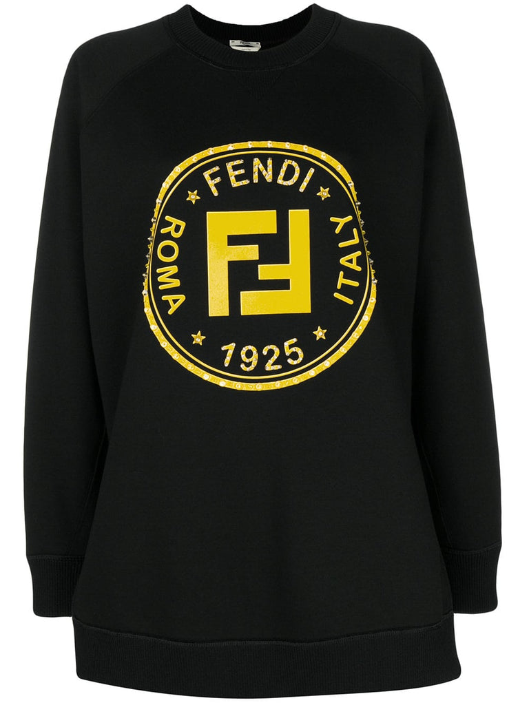 embellished FF logo sweatshirt