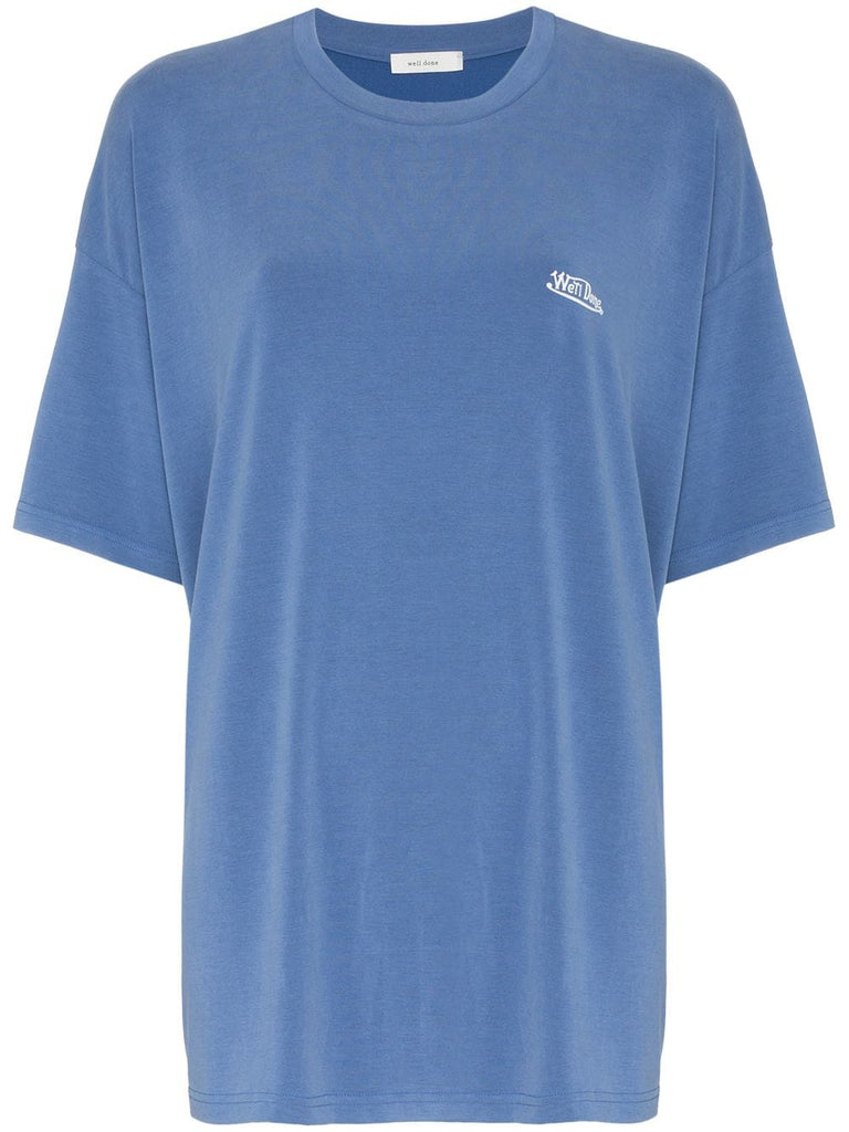 blue logo T-shirt