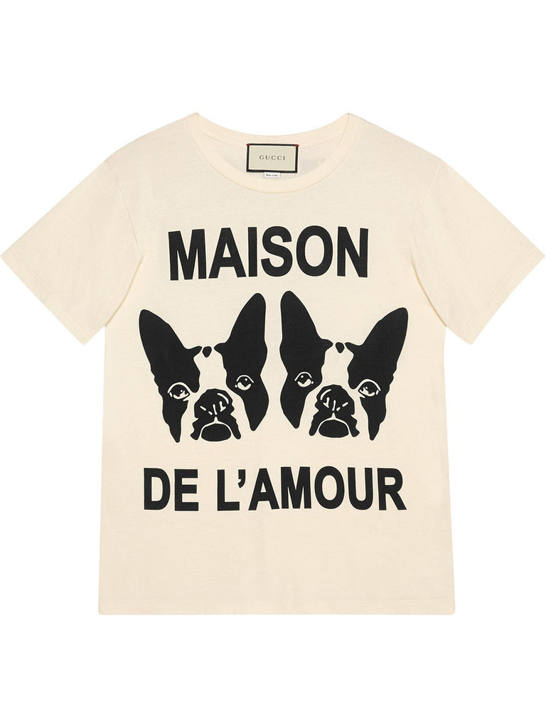 "Maison de l'Amour" T-shirt with Bosco and Orso