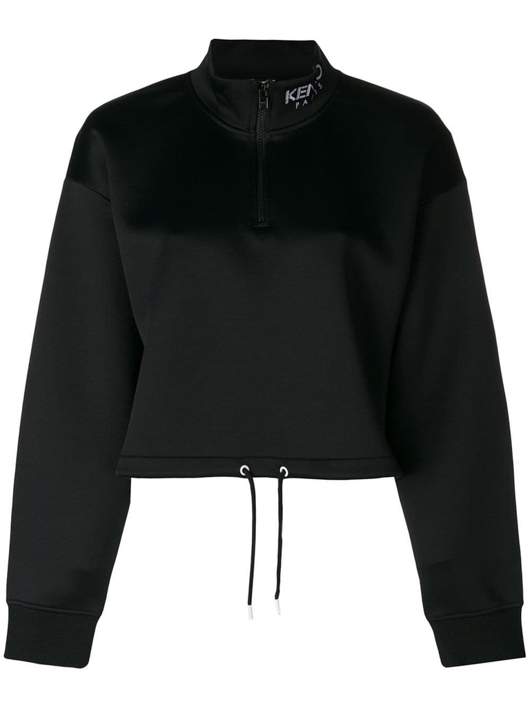 cropped scuba sweatshirt