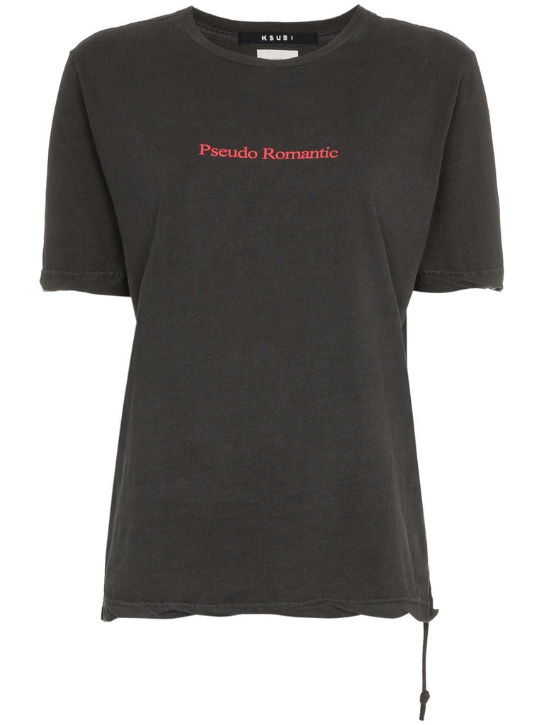 Pseudo Romantic text print T-shirt