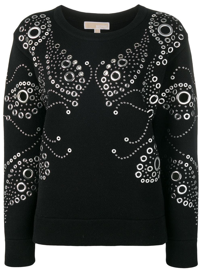 studded detail sweatshirt