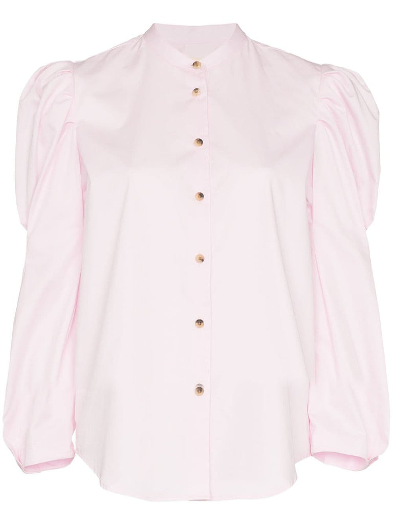 Rebecca structured sleeve cotton shirt