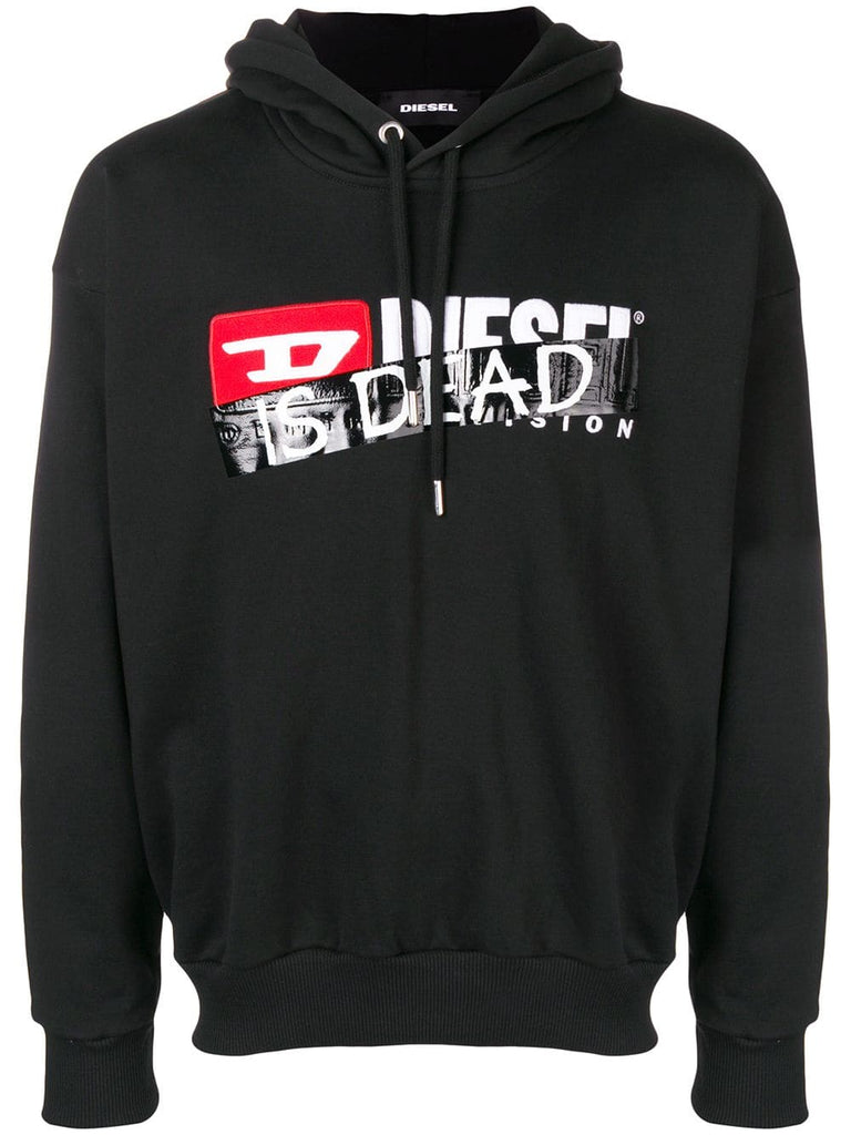 Is dead' printed hoodie