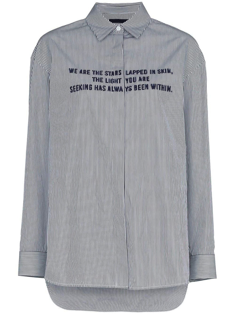 Graphic slogan cotton shirt