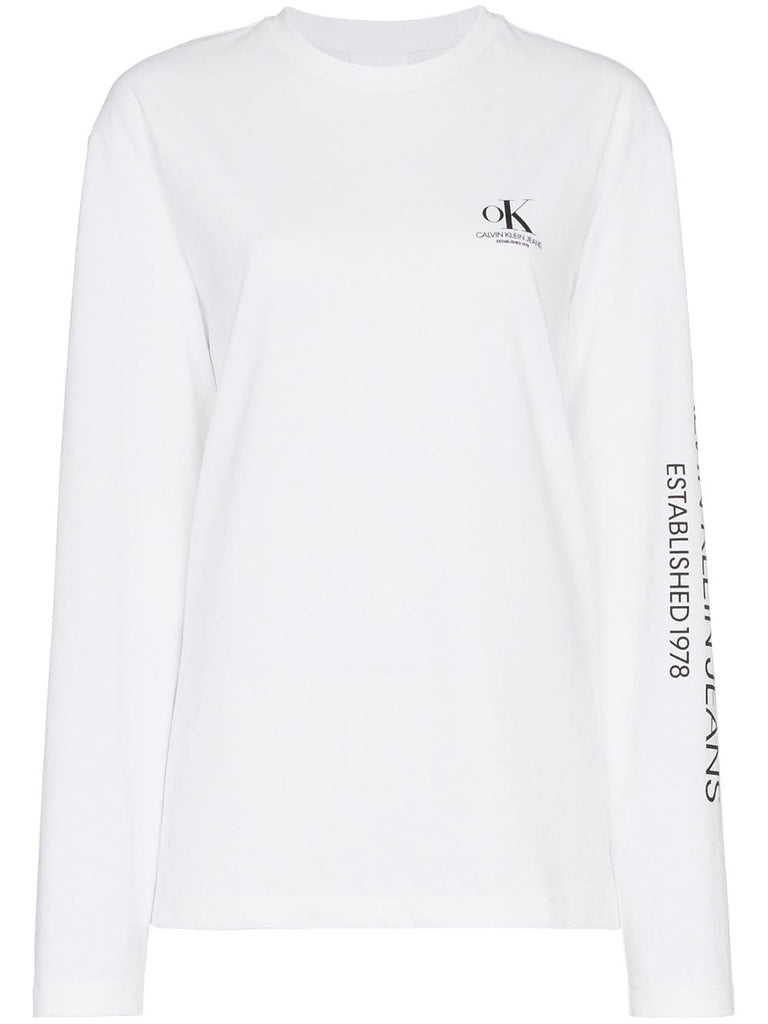 OK logo long sleeved t-shirt