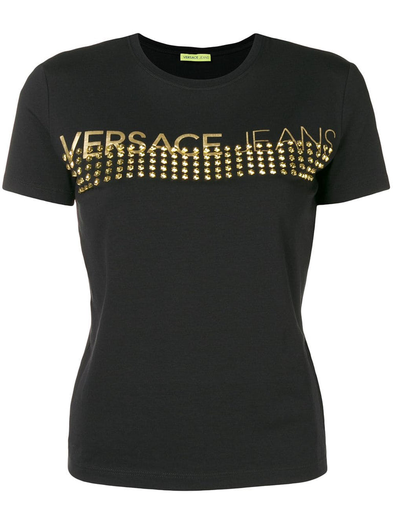 studded logo T-shirt