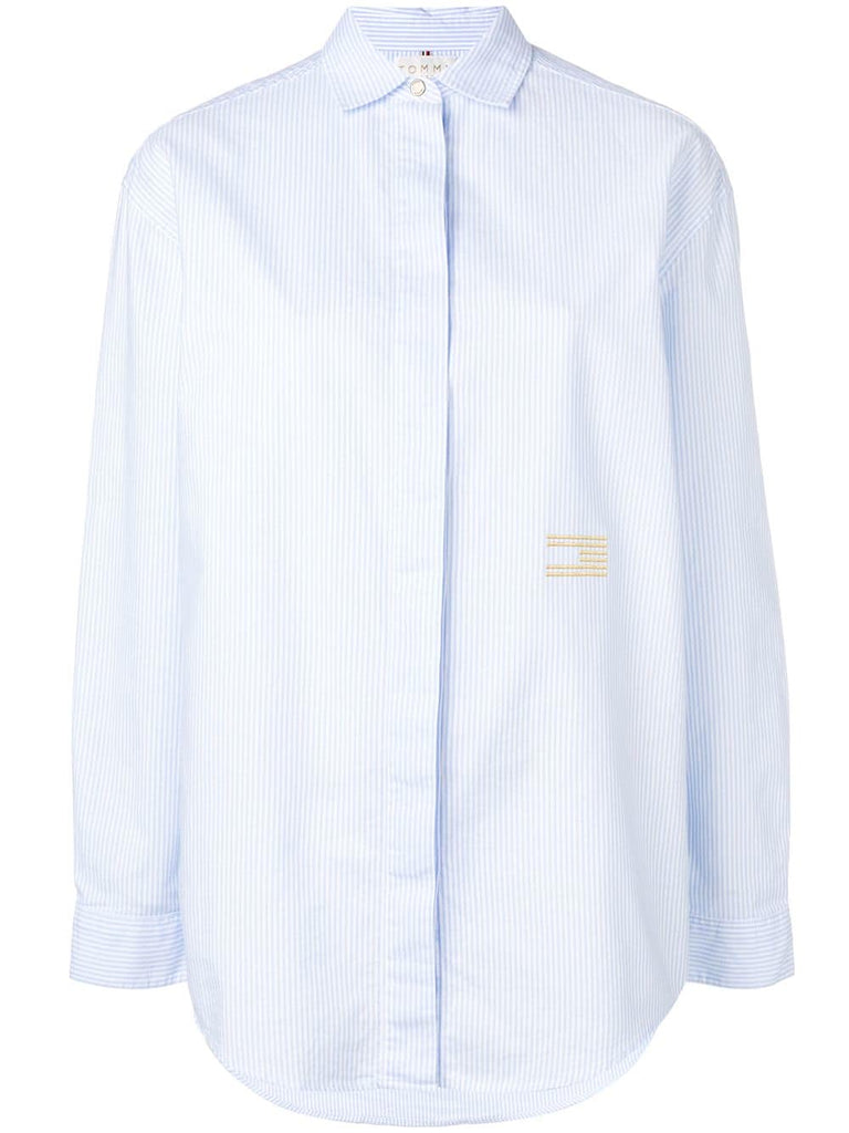 Tommy Icons striped boyfriend shirt