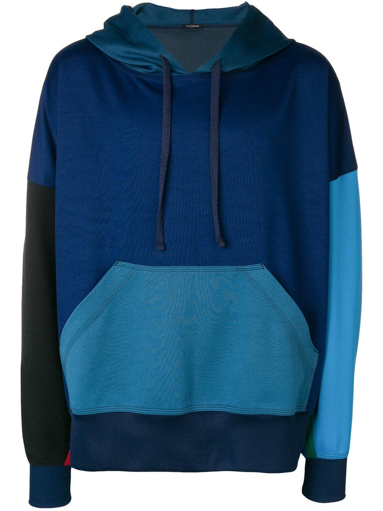 color-blocked hoodie