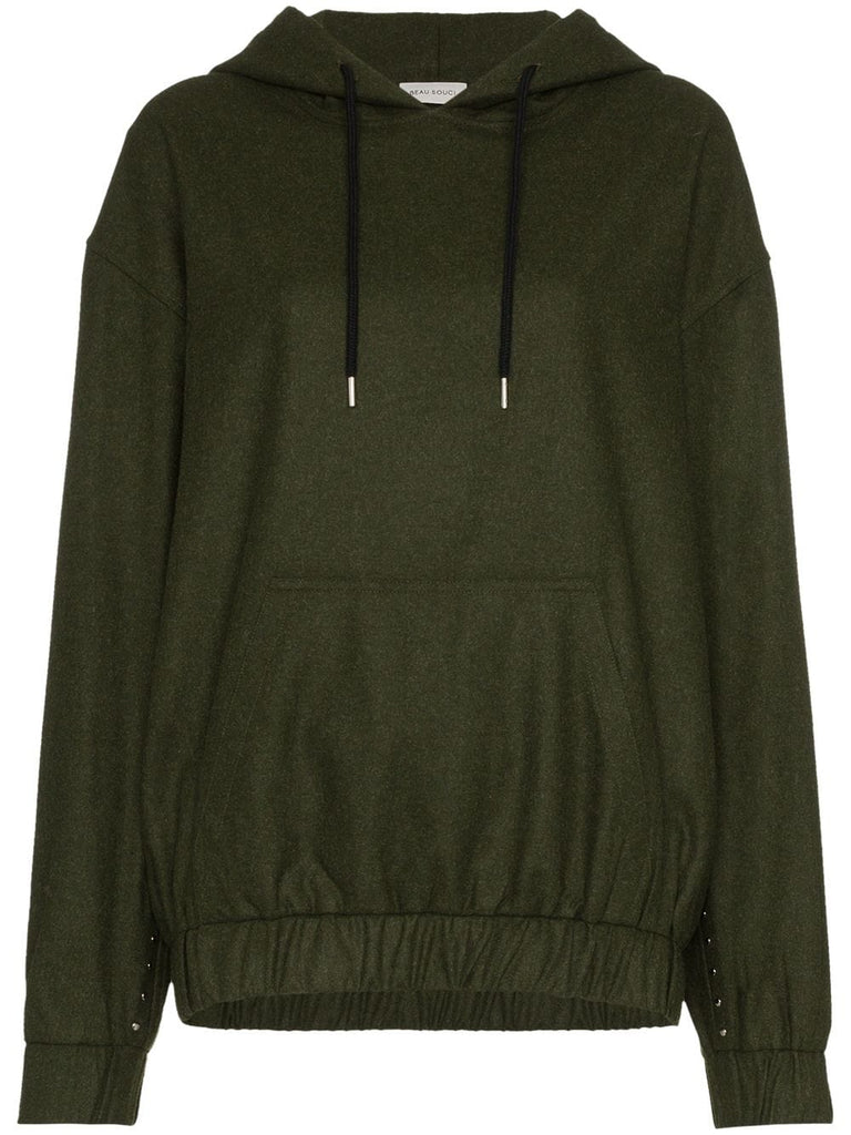 oversized wool hoodie