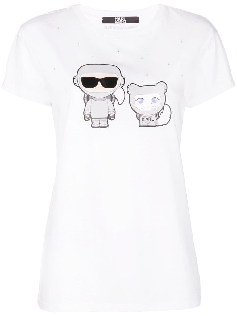 space Karl & choupette T-Shirt