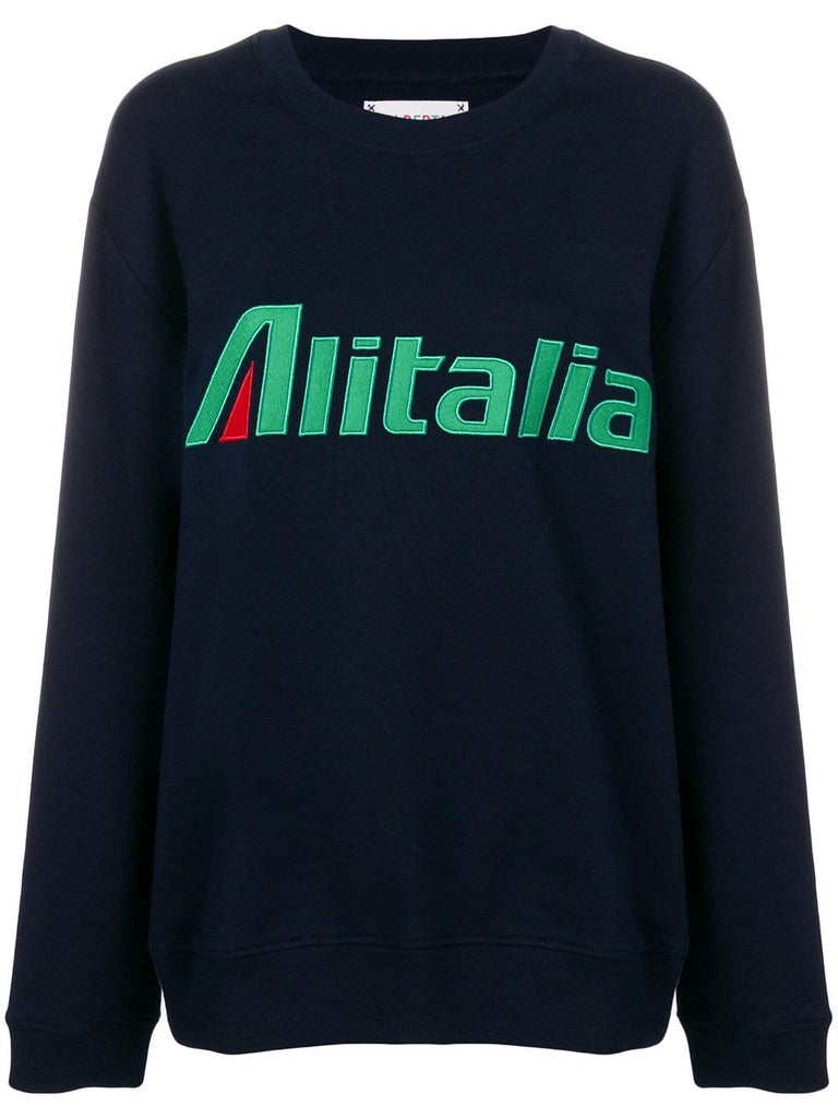 Alitalia patch sweatshirt