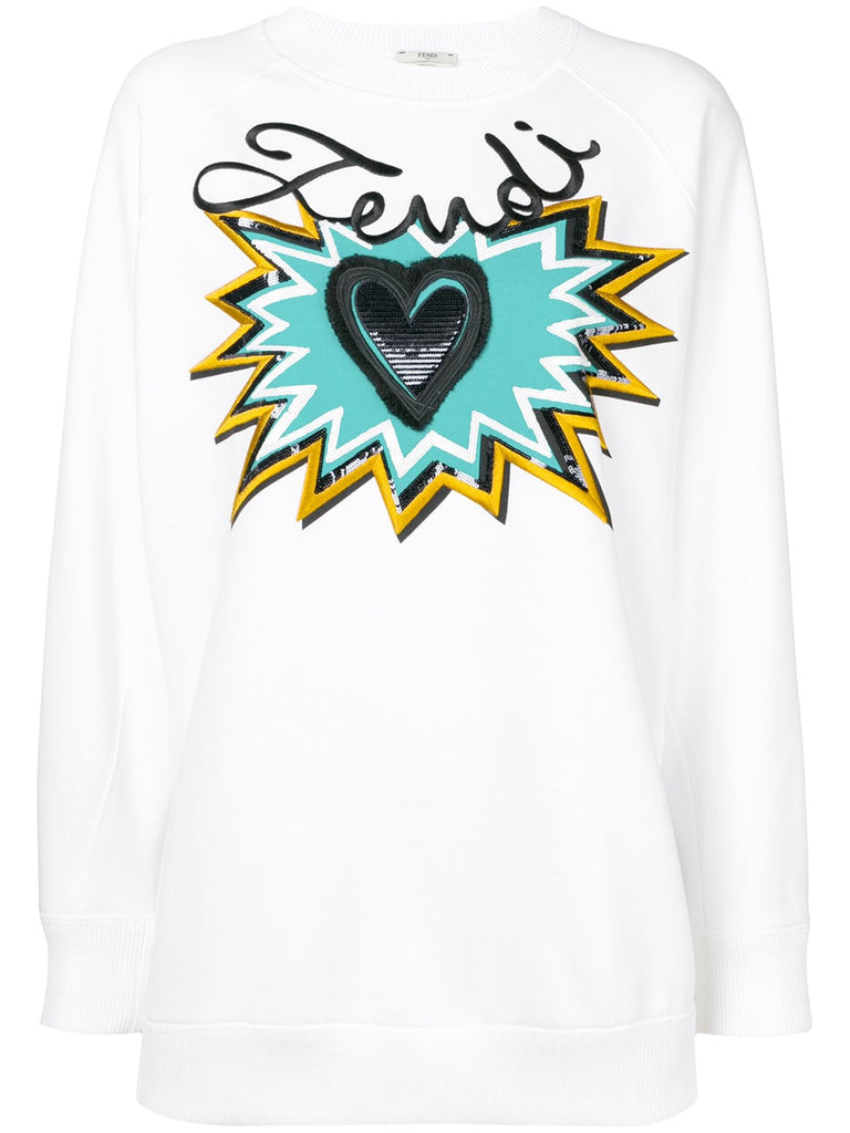 logo motif sweatshirt