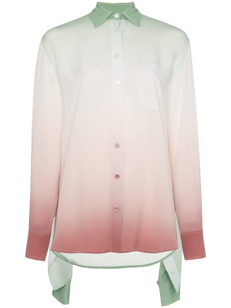 sander silk dégradé shirt