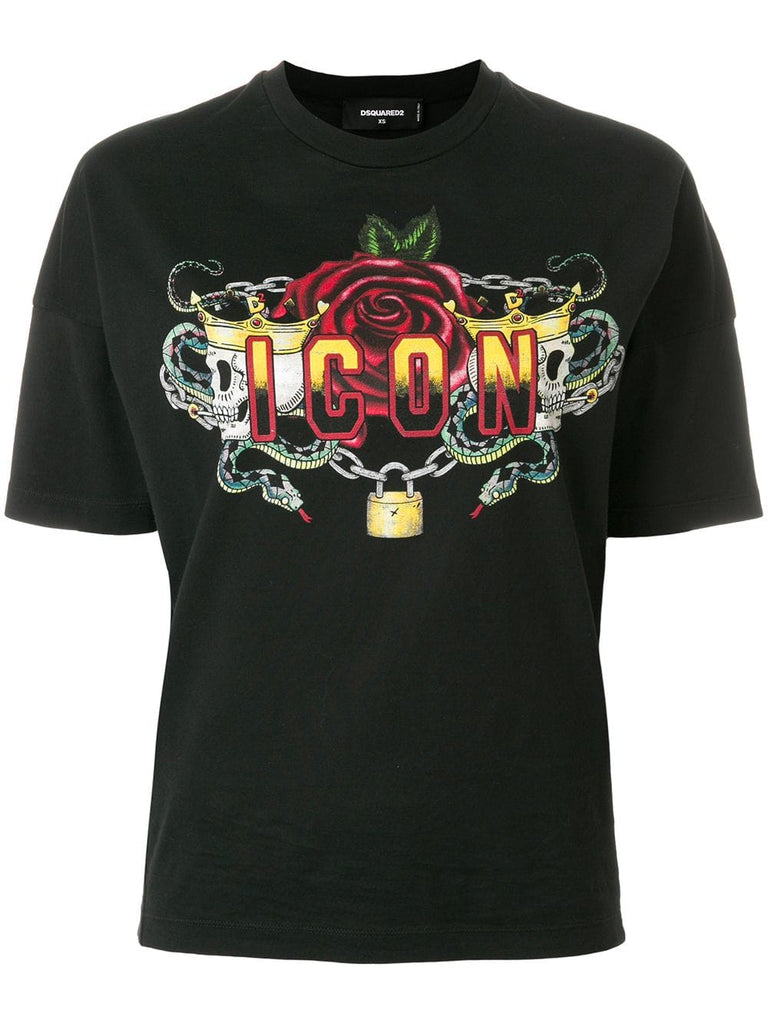 Icon skull print T-shirt