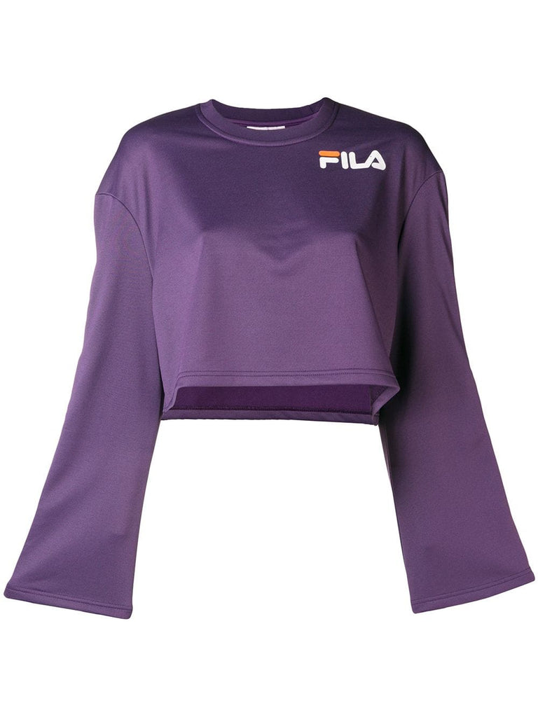 popper sleeve sweatshirt