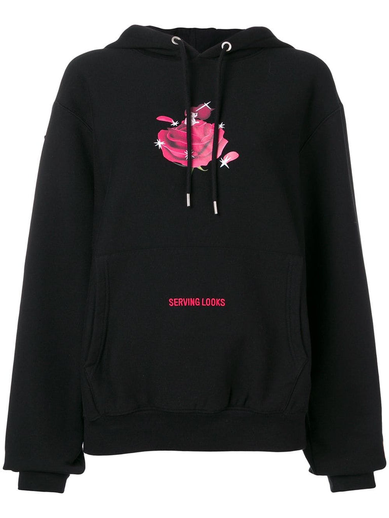 princess print hoodie