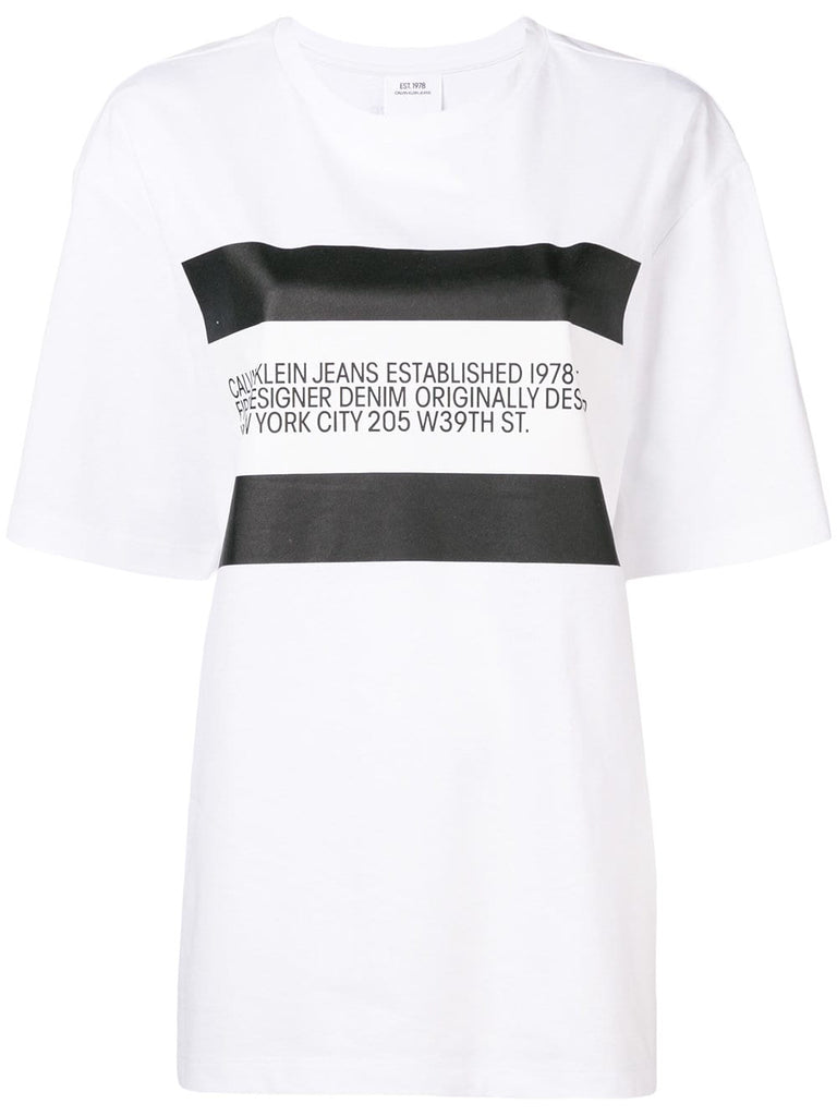 designer bio print T-shirt