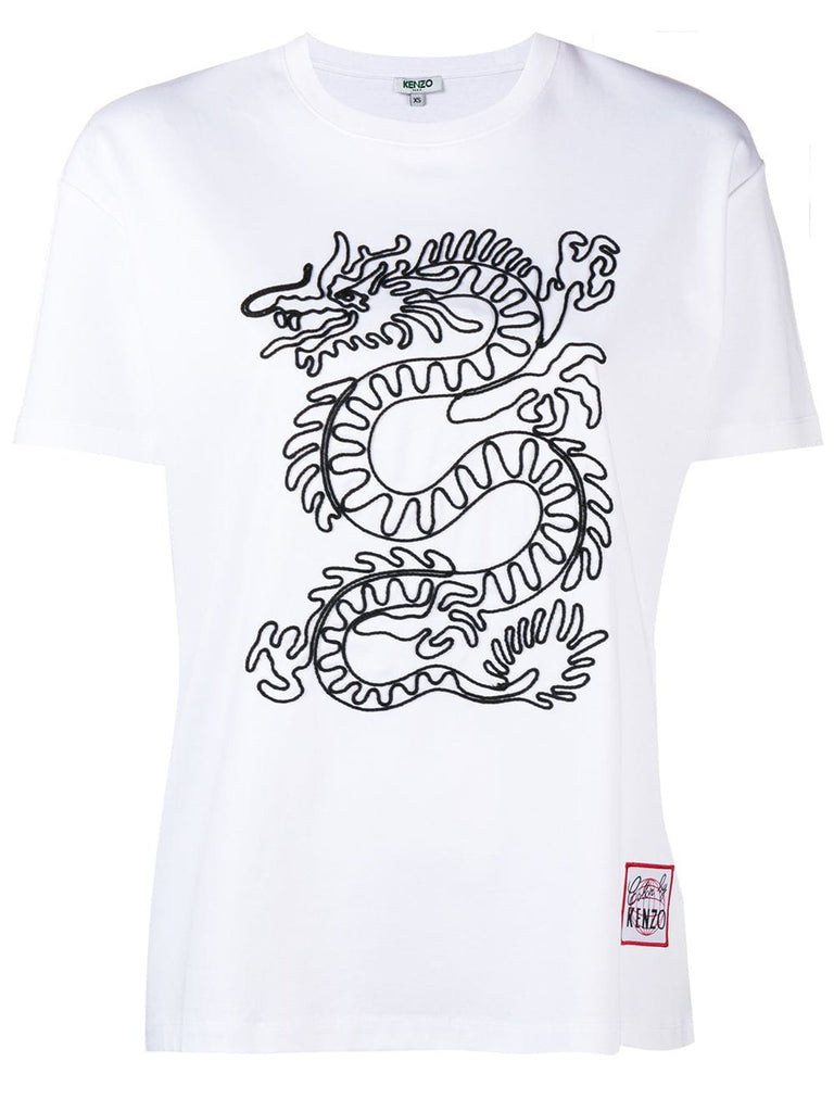 dragon embroidery T-shirt