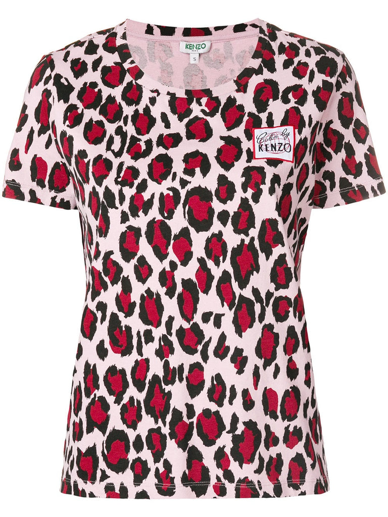 leopard print T-shirt