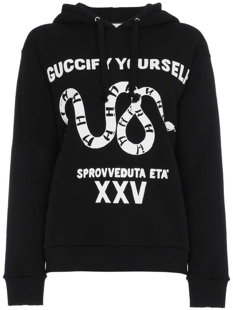 Guccify Yourself print hoodie