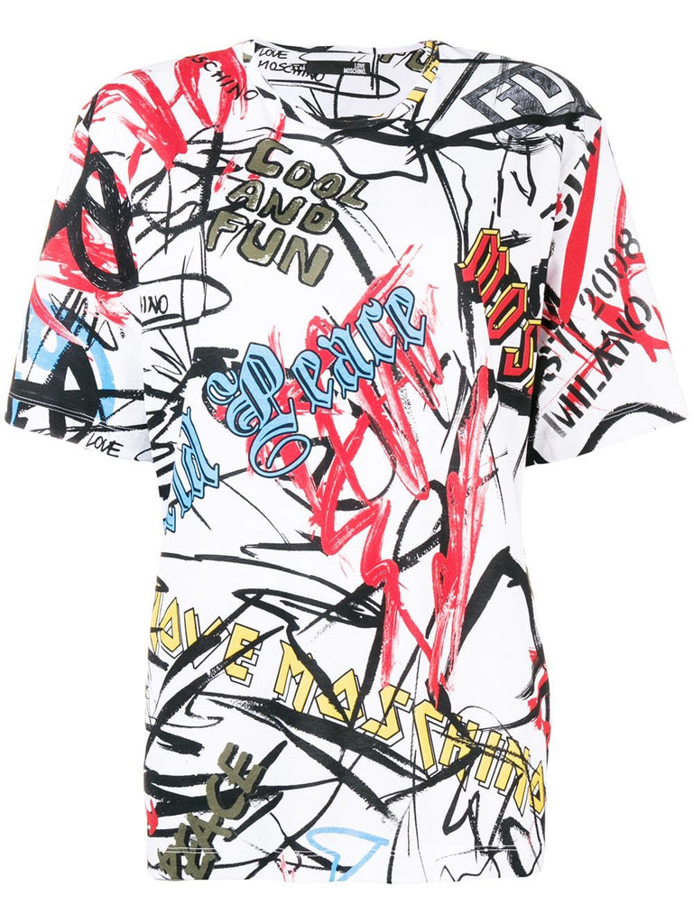 graffiti short-sleeve T-shirt