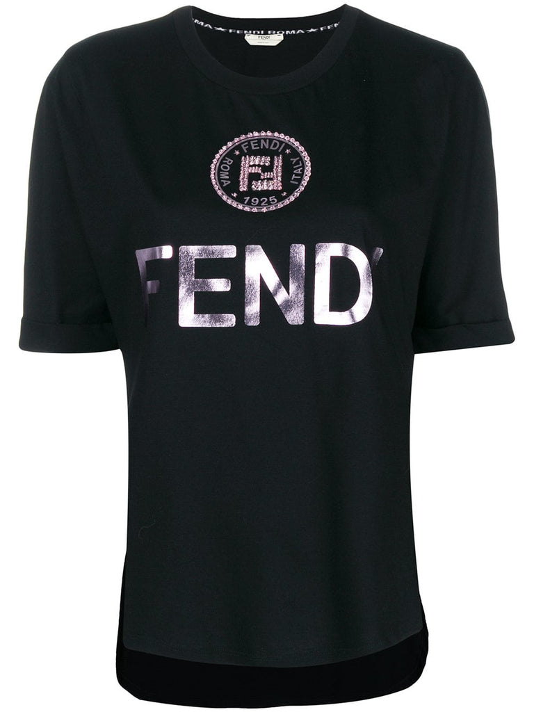 embellished FF logo T-shirt