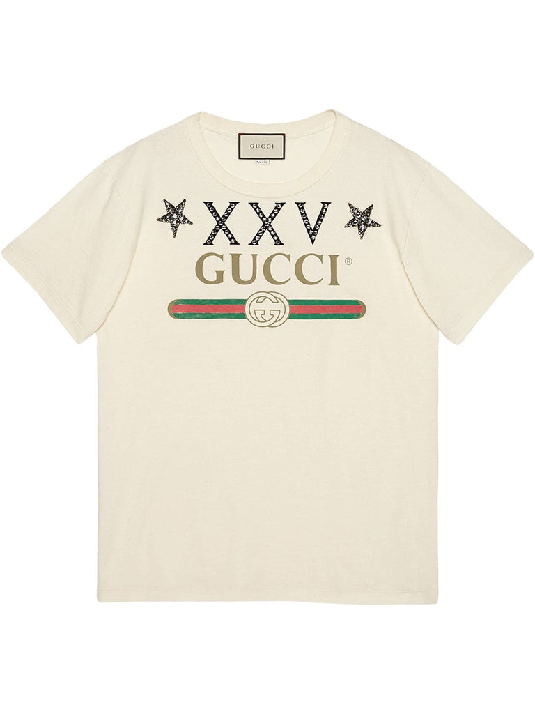 Gucci logo T-shirt with stars