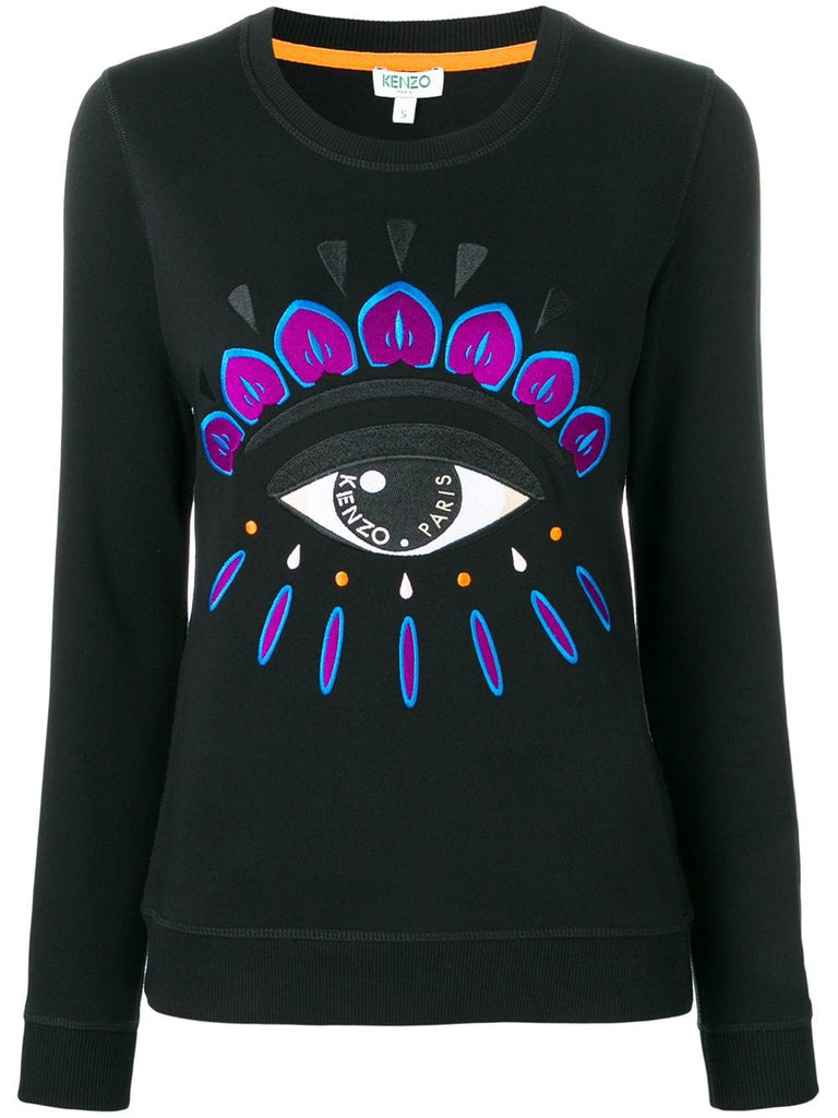 Evil Eye embroidered sweatshirt