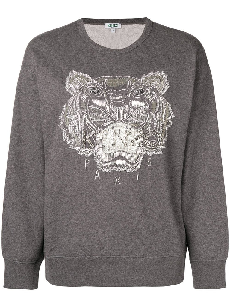 embellished Tiger sweatshirt