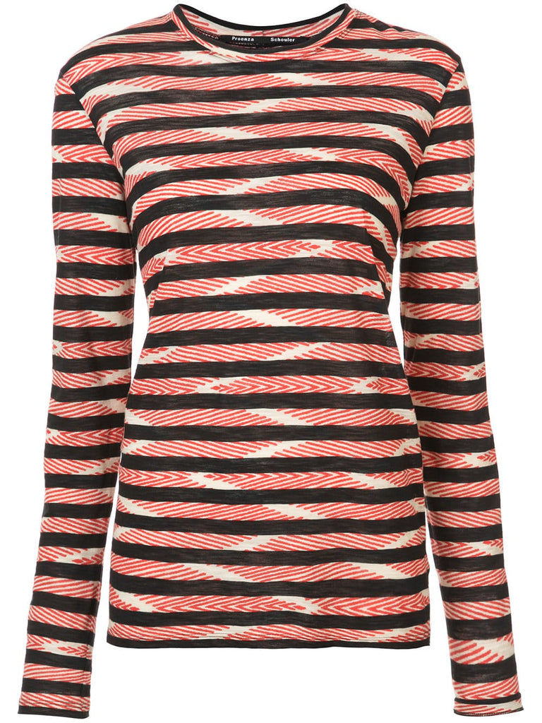 Chevron Stripe Long Sleeve T-Shirt