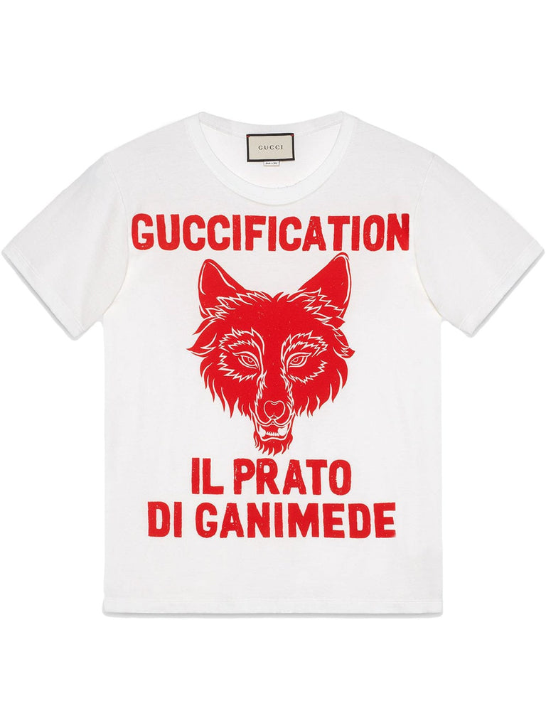 "Il Prato di Ganimede Guccification" print T-shirt